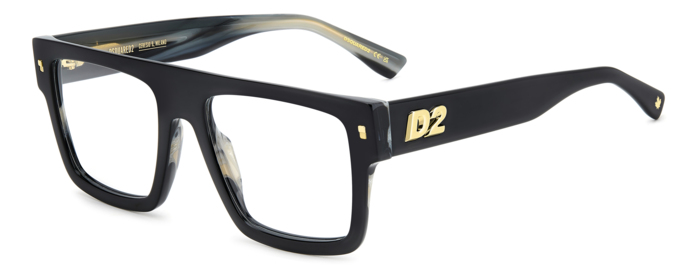 DSQUARED2 - 37N CORNO NERO | OCCHIALE DA VISTA UOMO - D2 0147 CALIBRO UNICO